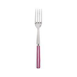 White Stripe Fuchsia Serving Fork
