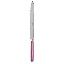 A photo of White Stripe Fuchsia Bread Knife