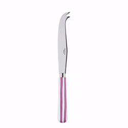 White Stripe Fuchsia Cheese Knife, Large
