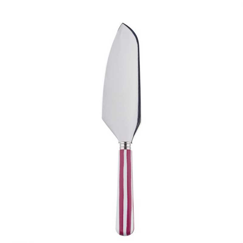 White Stripe Fuchsia Pie Slicer
