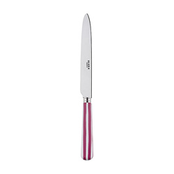 White Stripe Fuchsia Dinner Knife