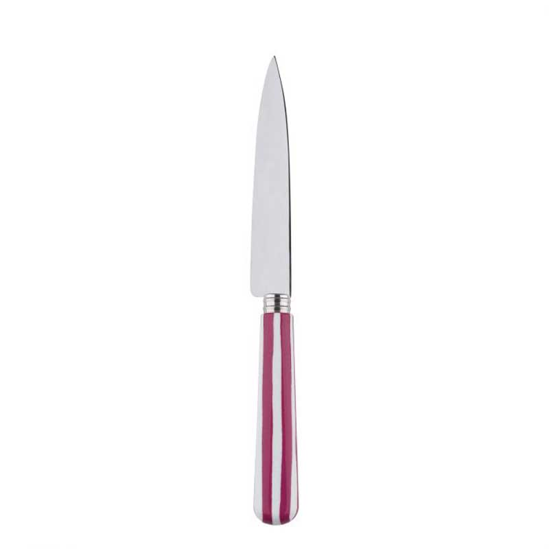 White Stripe Fuchsia Kitchen Knife