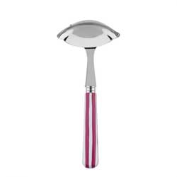 White Stripe Fuchsia Gravy Ladle