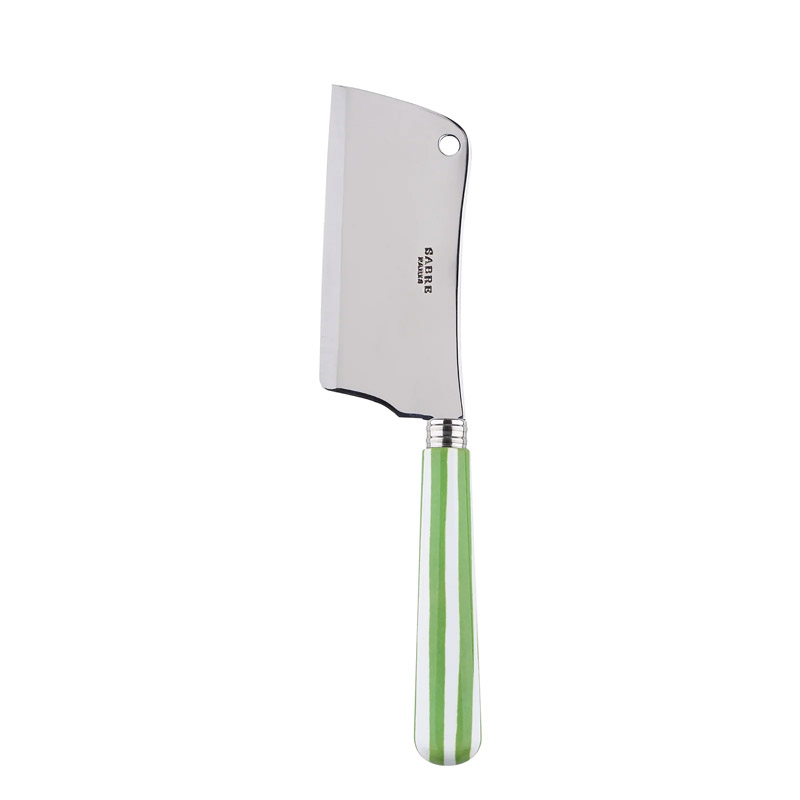 White Stripe Garden Green Cheese Cleaver