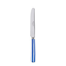 A photo of White Stripe Lapis Blue Breakfast Knife, Small