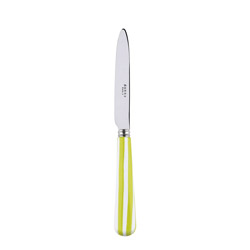 White Stripe Lime Dessert Knife
