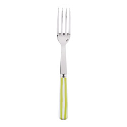 White Stripe Lime Serving Fork