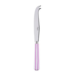 White Stripe Pink Cheese Knife, Large