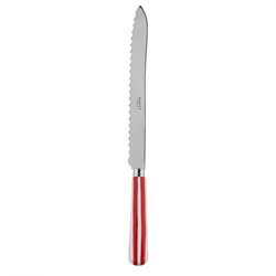 A photo of White Stripe Red Bread Knife