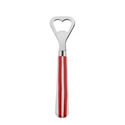 A photo of White Stripe Red Bottle Opener
