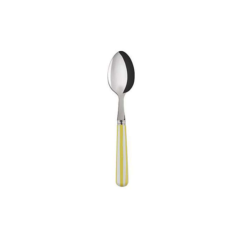 White Stripe Yellow Teaspoon