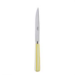 A photo of White Stripe Yellow Steak Knife