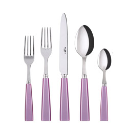 A photo of Icone Lilac 5pc Place Setting