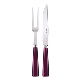 Icone Aubergine 2pc Carving Set