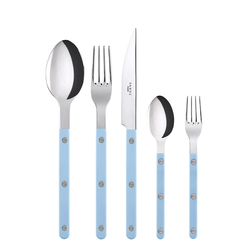 Bistrot, Pastel Blue 5pc Place Setting