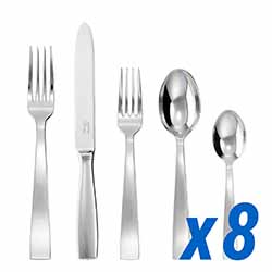 Gio Ponti  Stainless 40pc Service for 8