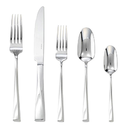 A photo of Twist 5pc Place Setting, Hollow Handle