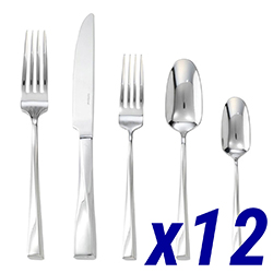 A photo of Twist 60pc Service for 12, Hollow Handle