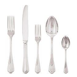 A photo of Filet Toiras 5pc Place Setting, Hollow Handle