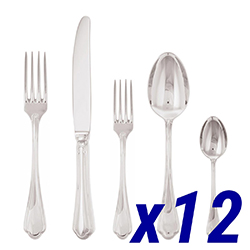 Filet Toiras 60pc Service for 12, Hollow Handle