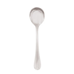 Ruban Croise Silverplate Bouillon Spoon
