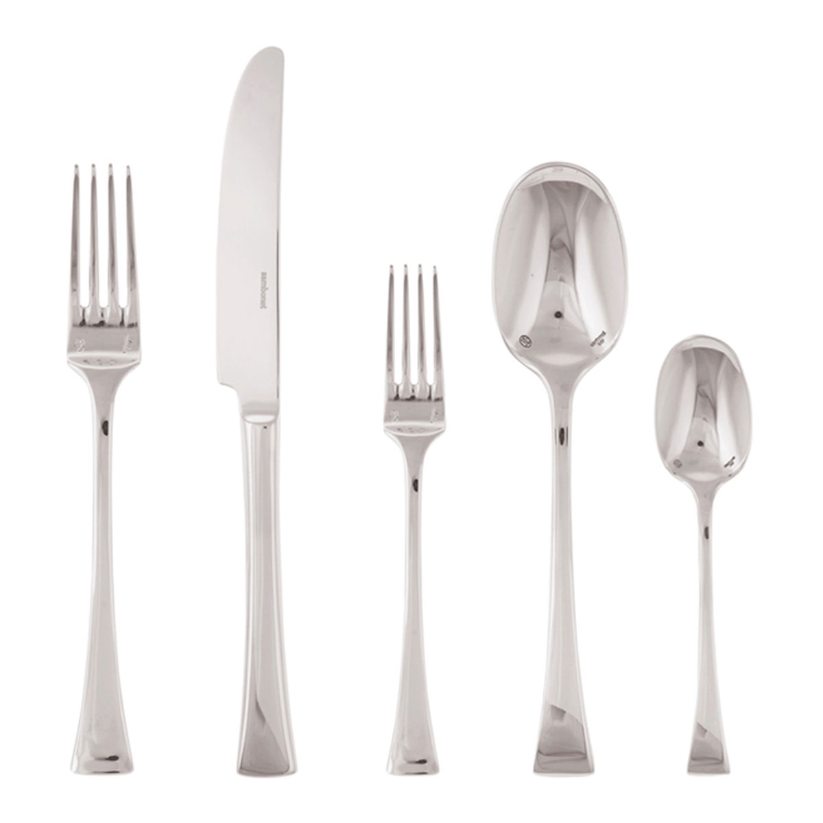 Triennale Silverplate 5 Piece Place Setting Hollow Handle