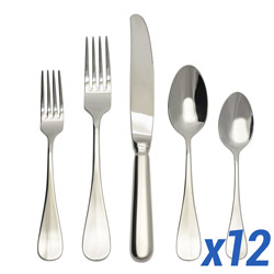 Baguette 60pc Service for 12, Hollow Handle