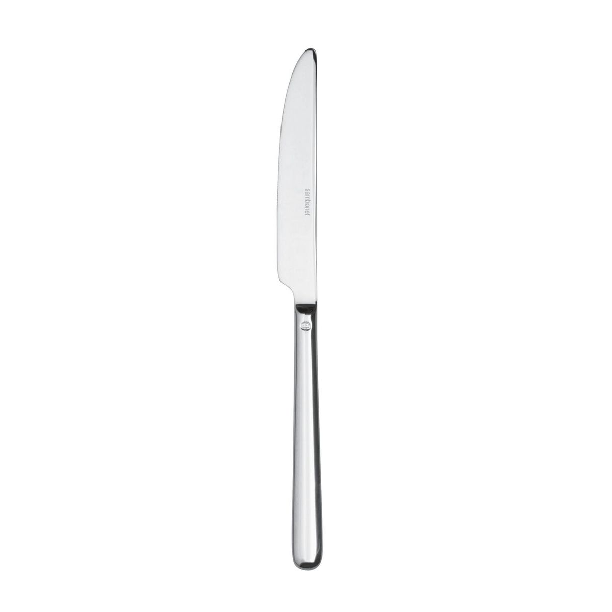Linear Silverplate Dessert Knife Solid Handle