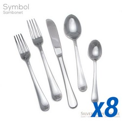 A photo of Symbol 40 Piece Service for 8 Solid Handle