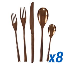 A photo of H-Art Copper 40pc Service for 8