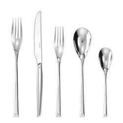 A photo of 5pc Place Setting, Solid Handle