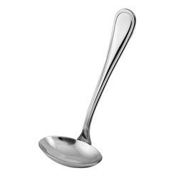 A photo of Contour Silverplate Small Soup Ladle, 6.5in.