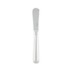 Contour Silverplate Butter Knife, Solid Handle, 7.5in.