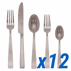 A photo of Flat Vintage 60pc Service for 12