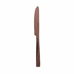 A photo of Flat Copper Vintage Dessert Knife, Solid Handle