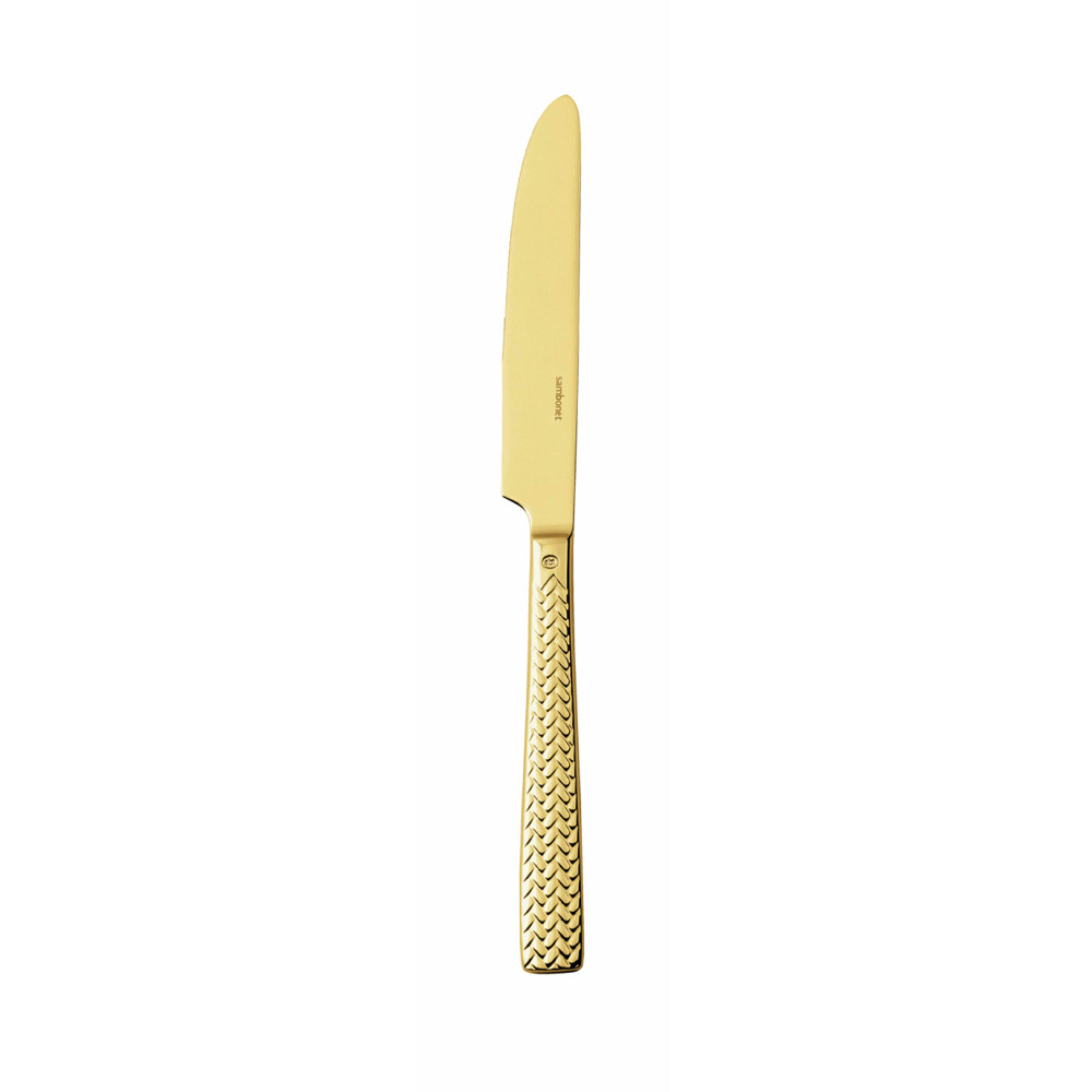 Cortina Gold Dessert Knife Solid Handle