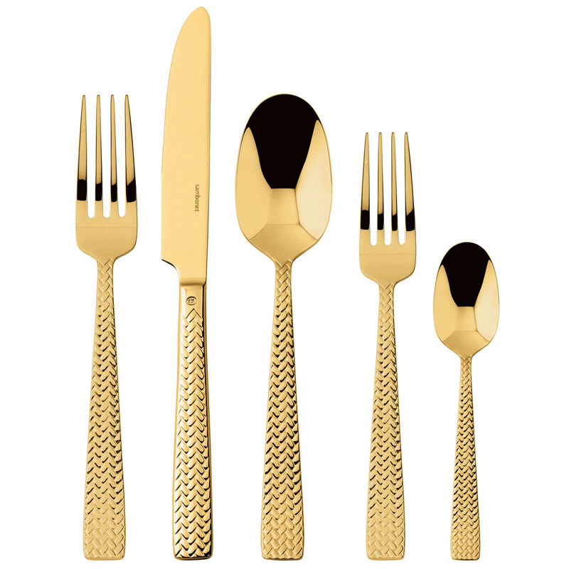 Cortina Gold 5pc Place Setting