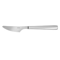 Flat Silverplate Steak Knife Solid Handle