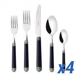 Nazare Black 20pc Service for 4