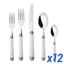 A photo of Nazare White 60pc Service for 12