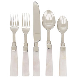 A photo of Heart Stone Stainless 5pc Place Setting