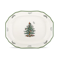 A photo of Christmas Tree Sculpted Platter, 19in.