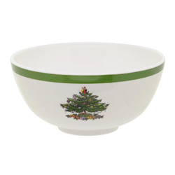 A photo of Christmas Tree Bowls, Set of 4, Melamine