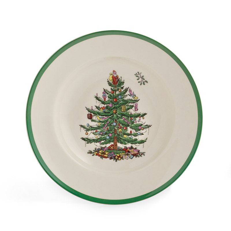 Christmas Tree Soup Plate, 9in.