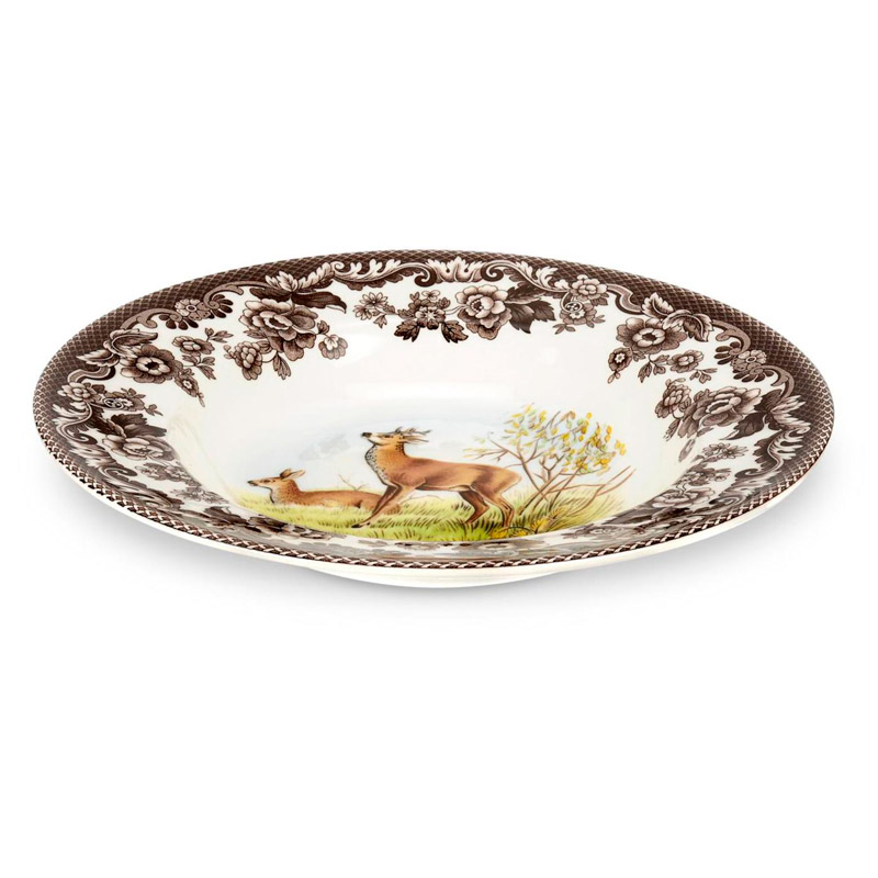 Woodland Soup Plate, Deer