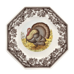 A photo of Woodland Octagonal Plate, Turkey
