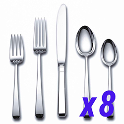 46pc Service for 8, Dinner