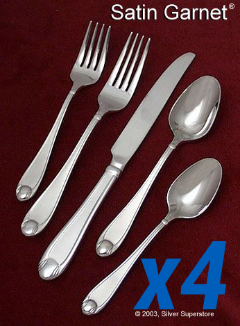 Satin Garnet 20pc Service for 4