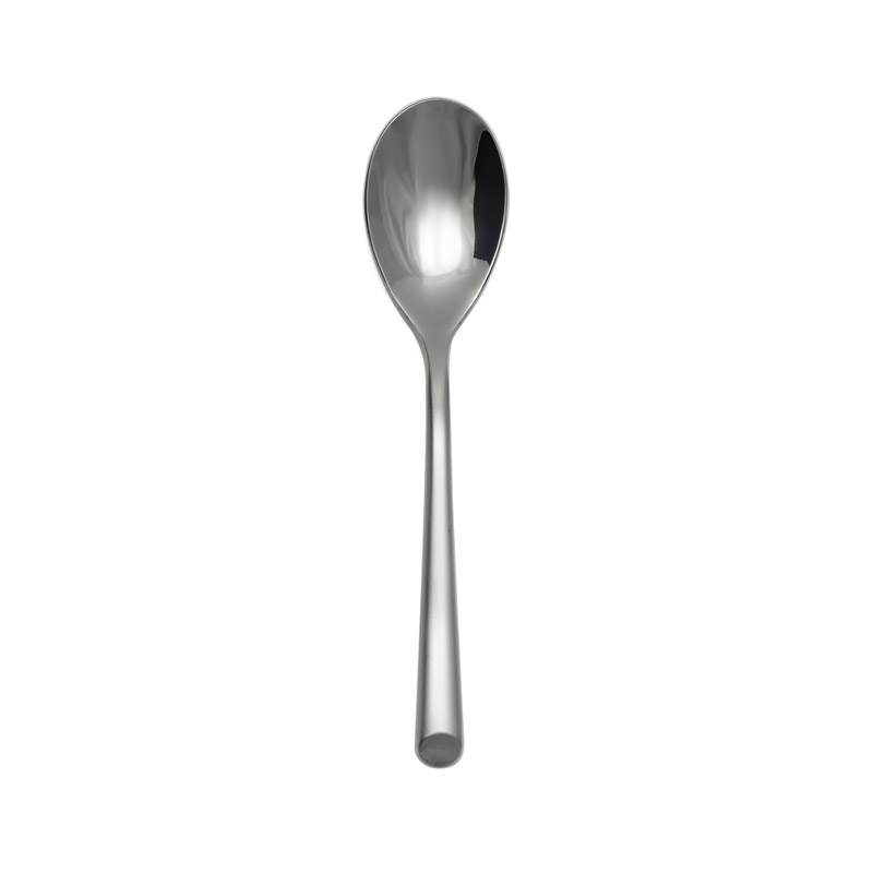 Satin Wave Oval Soup Spoon