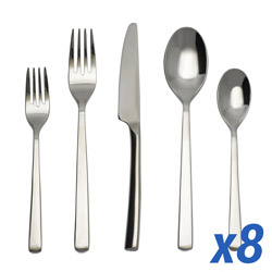A photo of Luxor 40pc Service for 8